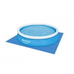 Vloerbescherming voor opzet zwembaden, blauw, 50x50 x1,5