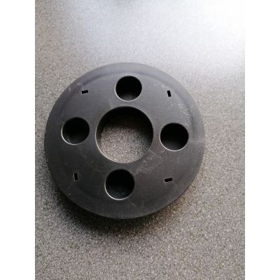 Swivel head bottom screw plate (black)